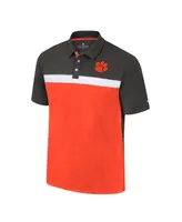 Men's Colosseum Charcoal Clemson Tigers Two Yutes Polo Shirt