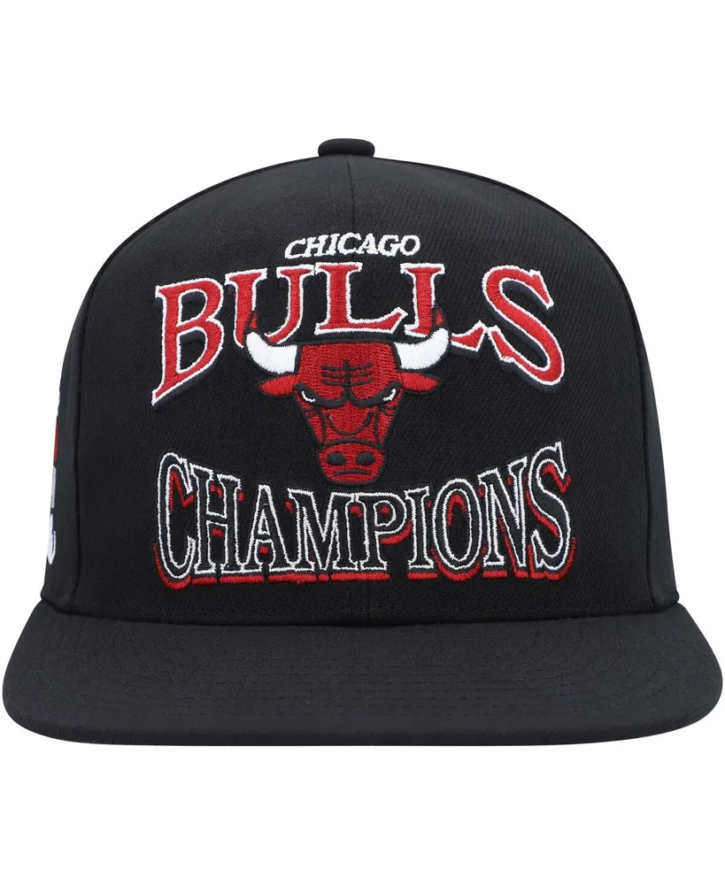 Men's Mitchell & Ness Black Chicago Bulls Hardwood Classics Soul Champions Era Diamond Snapback Hat