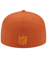 Men's New Era Orange Denver Broncos Tri-Tone 59FIFTY Fitted Hat