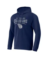 Men's Darius Rucker Collection by Fanatics Navy Cleveland Guardians Waffle-Knit Raglan Pullover Hoodie