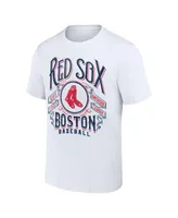 Men's Darius Rucker Collection by Fanatics White Boston Red Sox Distressed Rock T-shirt