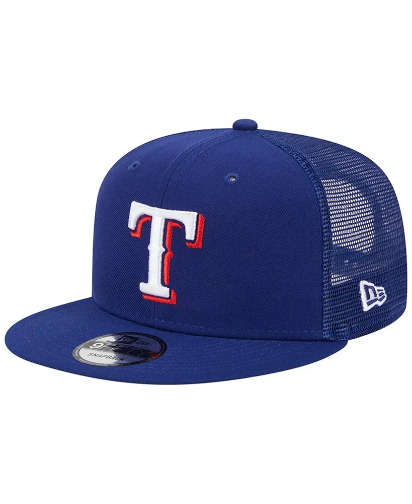 Men's New Era Royal Texas Rangers Team Color Trucker 9FIFTY Snapback Hat