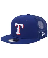 Men's New Era Royal Texas Rangers Team Color Trucker 9FIFTY Snapback Hat