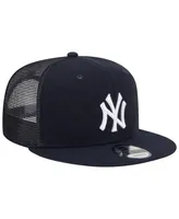 Men's New Era Navy New York Yankees Team Color Trucker 9FIFTY Snapback Hat