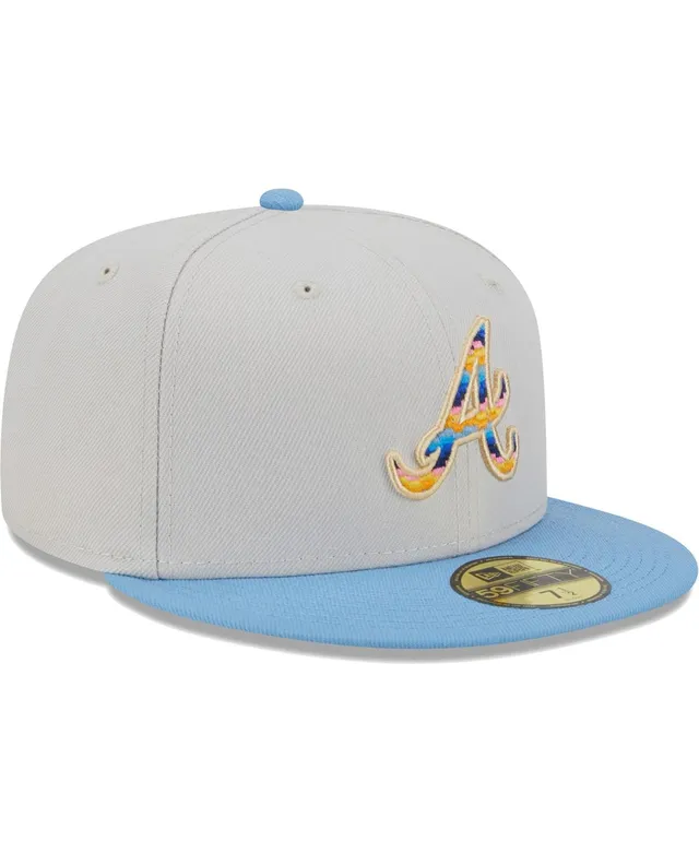 Men's New Era Light Blue/Brown Boston Braves Cooperstown Collection 1914  World Series Beach Kiss 59FIFTY Fitted Hat 