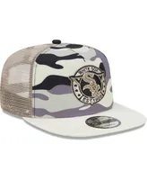 Men's New Era White Chicago White Sox Chrome Camo A-Frame 9FIFTY Trucker Snapback Hat