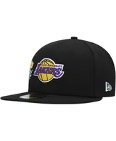 Men's New Era Black Los Angeles Lakers Crown Champs 59FIFTY Fitted Hat