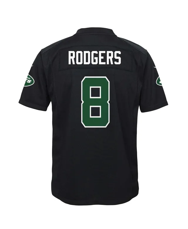 Nike Big Boys Aaron Rodgers Stealth Black New York Jets Game Jersey - Macy's