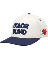 Men's Color Blind Cream, Navy Love Yourself Adjustable Snapback Hat