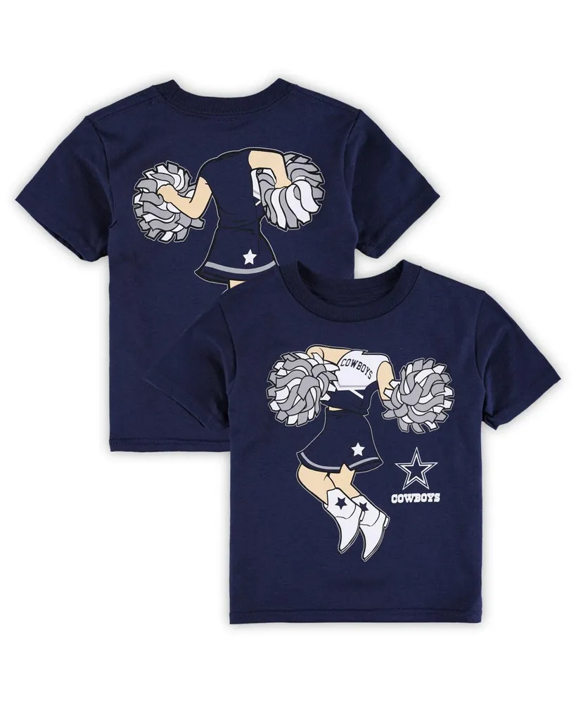 Girls Toddler Navy Chicago Bears Cheerleader T-Shirt Size:3T