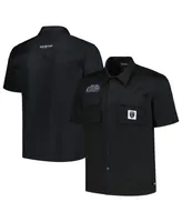 Men's The Wild Collective Black San Jose Earthquakes Utility Button-Up Shirt