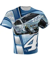 Men's Stewart-Haas Racing Team Collection White Kevin Harvick Busch Light Sublimated Dynamic Total Print T-shirt