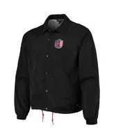 Men's The Wild Collective Black St. Louis City Sc Coaches Full-Snap Jacket