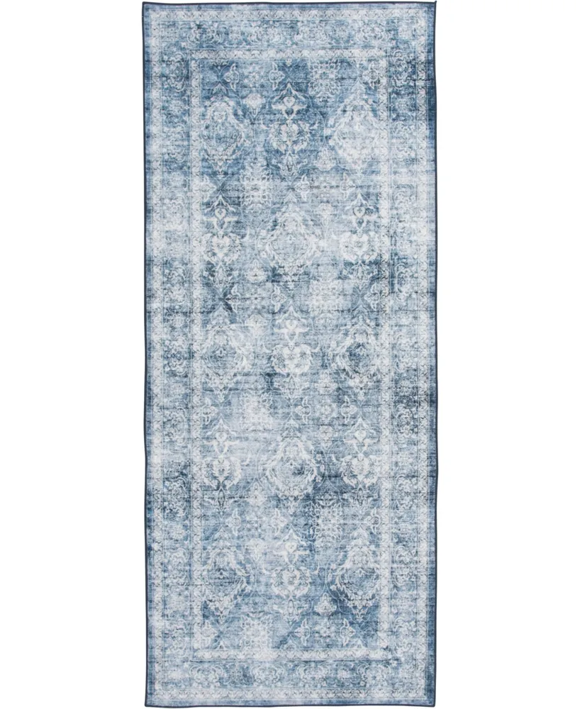 Km Home Revitalize Washable Victoria 2'3" x 7'7" Runner Area Rug