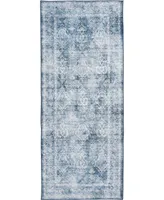 Km Home Revitalize Washable Victoria 2'3" x 7'7" Runner Area Rug