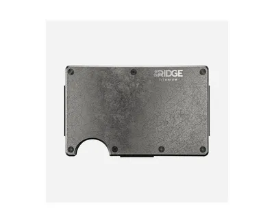 The Ridge Men's Titanium Stonewashed: Money Clip Wallet