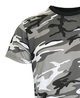 Galaxy By Harvic Men's Camo Printed Short Sleeve Crew Neck T-shirt, Pack of 3