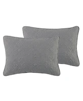 Vcny Home Caroline Embossed 3-Piece Full/Queen Quilt Set