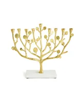 Michael Aram Botanical Leaf Gold-Tone Menorah