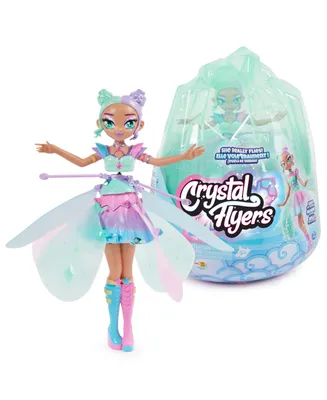 Hatchimals Crystal Flyers, Pastel Kawaii Doll Magical Flying Toy with Lights - Multi