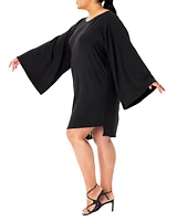 Dai Moda Plus Kitty Asymmetric Tshirt Dress