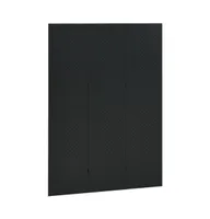 3-Panel Room Divider Black 47.2"x70.9" Steel