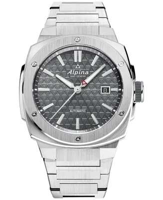 Alpina Men's Swiss Automatic Alpiner Stainless Steel Bracelet Watch 41mm - Silver