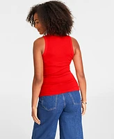 On 34th Women's Ribbed High-Neck Tank Top, Created for Macy's