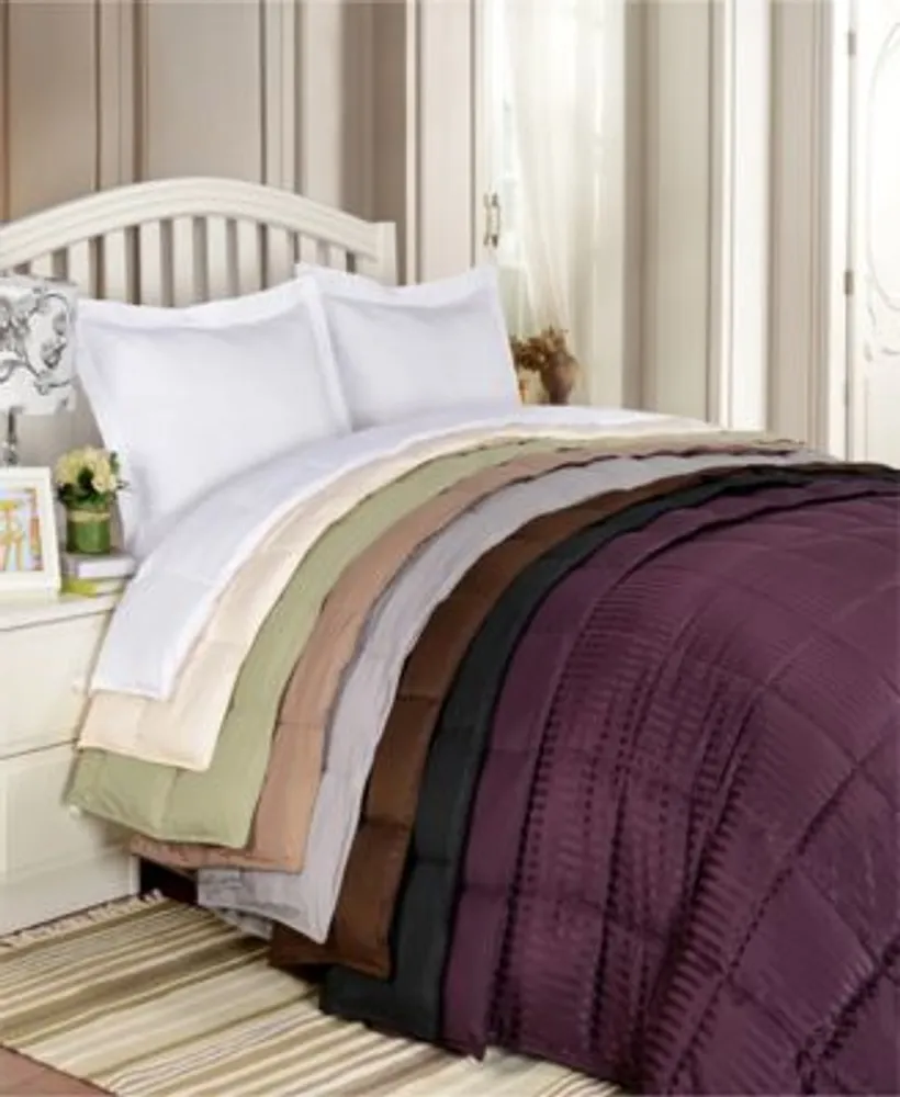 Superior Stripe Hypoallergenic Down Alternative Blanket