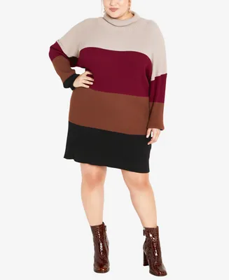 City Chic Plus Size Harper Sweater Dress