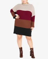 City Chic Plus Size Harper Sweater Dress