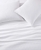Tommy Bahama Home Wicker Woven Solid 3 Piece Comforter Set, Full/Queen