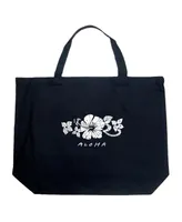 Aloha - Large Word Art Tote Bag