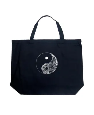 Yin Yang - Large Word Art Tote Bag