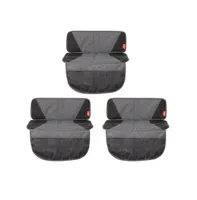 Diono Super Mat 3-Pack Car Seat Protector for Infant Car Seat, Booster Seat, Pets, 3 Storage Pockets