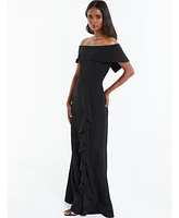 Quiz Women's Off The Shoulder Maxi Dress