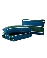 Nautica Knots Cove Cotton Reversible 3 Piece Quilt Set