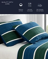 Nautica Knots Cove Cotton Reversible 3 Piece Quilt Set