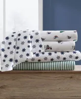 Nautica Printed Flannel Sheet Sets