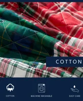 Nautica Emmet Patchwork Cotton Reversible Piece Quilt Set