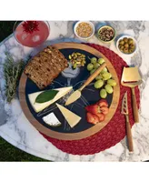 Disney's Nightmare Before Christmas Jack Insignia Acacia and Slate Charcuterie Board with Cheese Tools