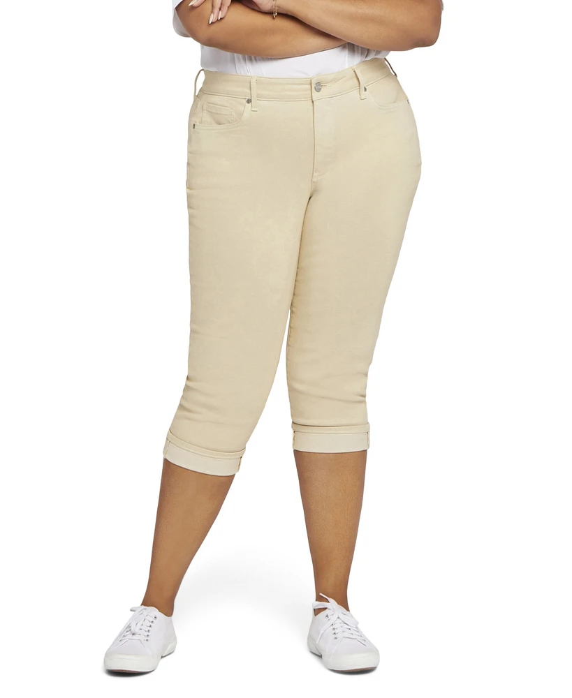 Nydj Plus Marilyn Straight Crop Cuff Jeans