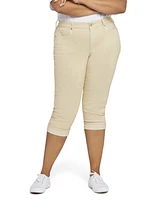 Nydj Plus Marilyn Straight Crop Cuff Jeans