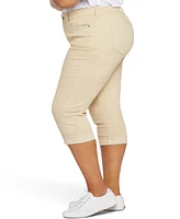 Nydj Plus Marilyn Straight Crop Cuff Jeans