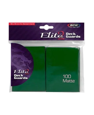 Bcw Supplies Bcw Elite 2 66 x 93 mm Green Deck Guards Standard Cards