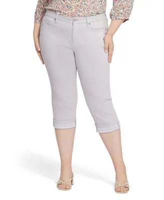 Nydj Plus Marilyn Straight Crop Cuff Jeans
