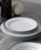 Noritake Charlotta Platinum 4 Piece 8.25" Salad Plates Set, Service for 4