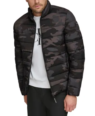 Calvin Klein Men's Quilted Infinite Stretch Water-Resistant Puffer Jacket