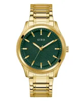 Guess Men's Analog Gold-Tone Stainless Steel Watch 44mm - Gold