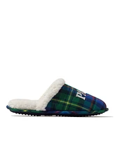 Dearfoams Men's Papa Bear Plaid Dad Scuff Slipper